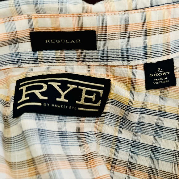 Hawker Rye Long Sleeve Button Up Plaid Shirt, Large EUC by Stitch Fix - Picture 2 of 4